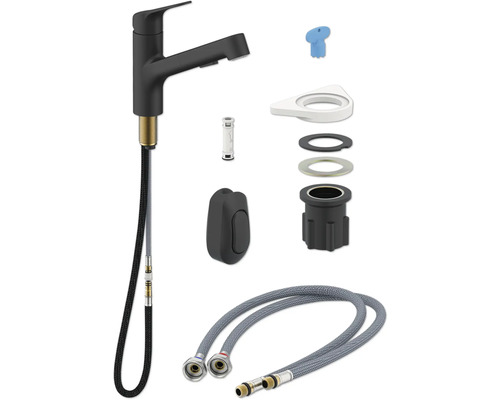 Kuchynská batéria s príslušenstvom pre inštaláciu