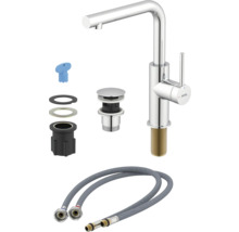 Páková batéria Avital s príslušenstvom a flexibilnými hadicami