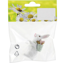 Dekoračný zajačik s košíkom v obale