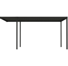 Pergola s obdĺžnikovou strechou a podpernými stĺpikmi