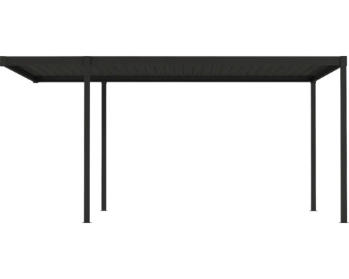 Pergola s obdĺžnikovou strechou a podpernými stĺpikmi