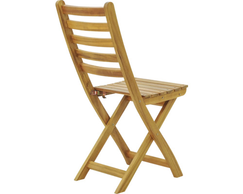 Skladacia záhradná stolička z teakového dreva