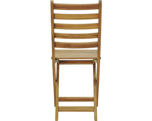 Skladacia drevená stolička na vonkajšie použitie