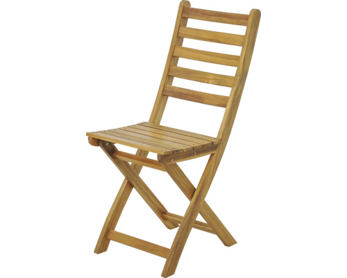 Skladacia drevená záhradná stolička