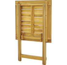 Skladací drevený stôl na vonkajšie použitie