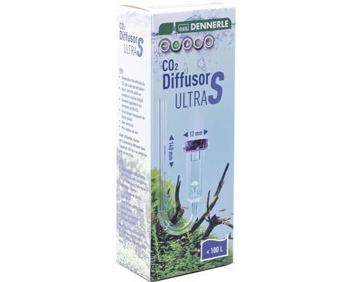 Balenie CO2 difúzora Dennerle Ultra S pre akváriá do 100 litrov