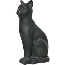 Dekoratívna sediaca figúrka mačky pre vonkajšie použitie