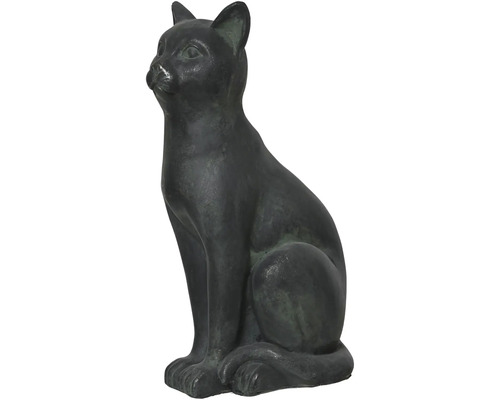 Dekoratívna sediaca figúrka mačky pre vonkajšie použitie