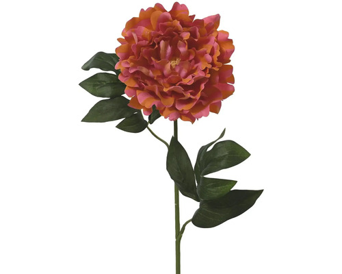 Dekoratívna umelá kvetina s kvetom a listami