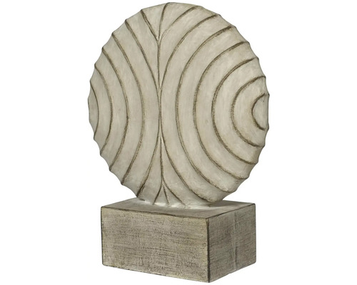 Dekoratívna socha s kruhovým vzorom na podstavci