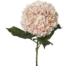 Umelá hortenzia s kvetmi a listami