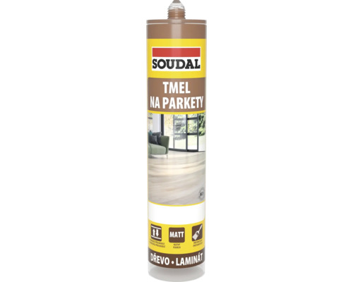 Tmel na parkety Soudal 280 ml teak Soudal Tmel na parkety a laminát