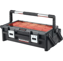Box na náradie Pattfield s rukoväťou a priehľadným vekom