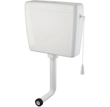 Nástenná splachovacia nádržka s ťahovým ovládaním a pripojovacou rúrkou