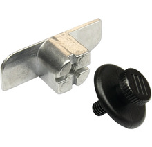 Kovový uholník so skrutkou