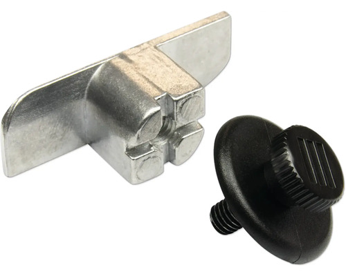 Kovový uholník so skrutkou