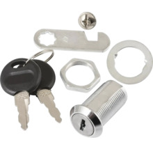 Sada nábytkového zámku s cylindrickou vložkou, dvoma kľúčmi a montážnym príslušenstvom