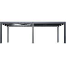 Kovová pergola s lamelovou strechou