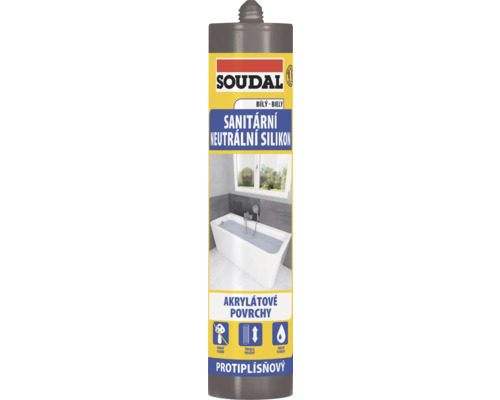 Soudal Sanitárny neutrálny silikónový tmel