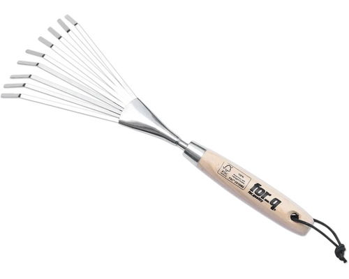 Hrabľa na lístie s drevenou rukoväťou na záhradné práce