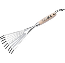 Vejárové hrable na lístie s drevenou rukoväťou značky for_q