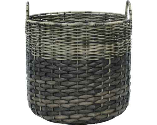 Okrúhly pletený kôš s držadlami