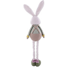 Látková hračka zajac s náprsenkou ako dekorácia