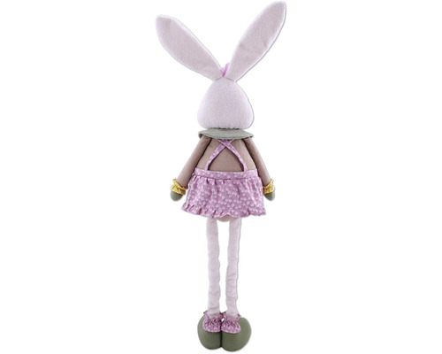 Dekoratívna králičia bábika so šatami a dlhými ušami