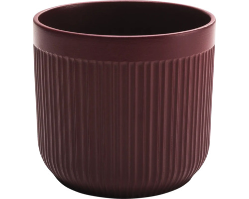 Rebrovaný kvetináč z keramiky