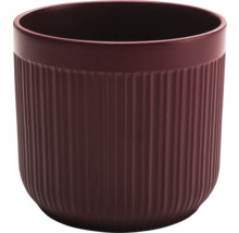 Keramický kvetináč s rebrovaným povrchom