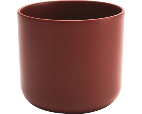 Keramický kvetináč na kaktusy Alma Ø 7 x 6,5 cm farba santalového dreva Valcovitý kvetináč
