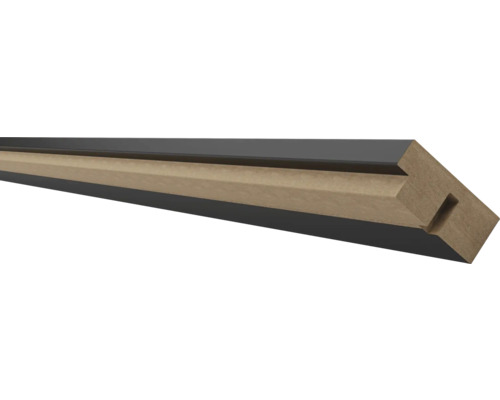 Drevená lišta s polodrážkou a drážkou