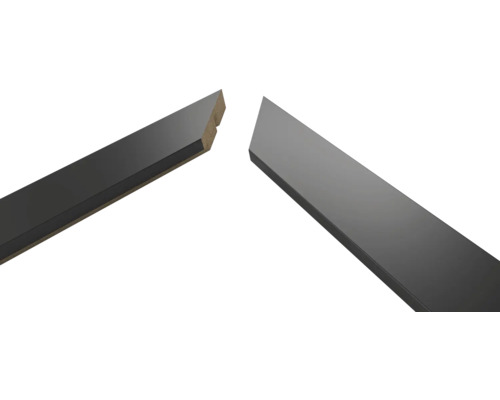 Dva sivé profilované rámy na obrazy v reze