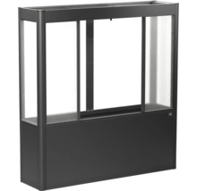 Plastový vyvýšený záhon s posuvnými oknami