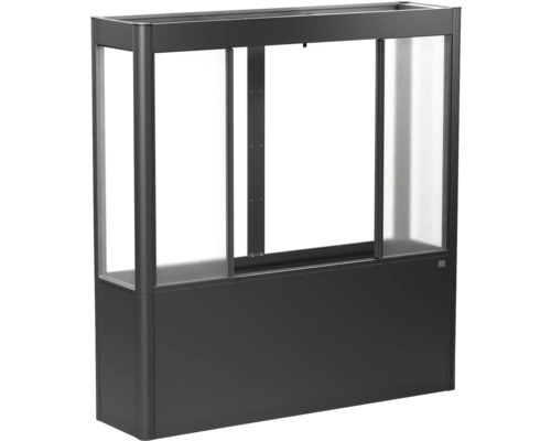 Skleník Florentina 2x0,5 MAXI Plastový vyvýšený záhon s posuvnými oknami