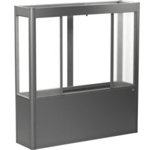 Vyvýšený záhon s polykarbonátovými doskami a hliníkovým rámom