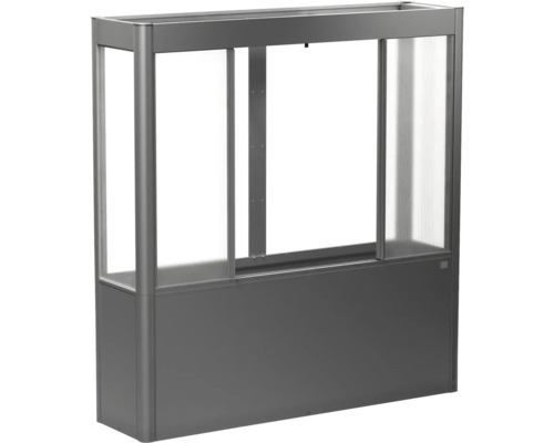 Skleník Florentina 2x0,5 MAXI Vyvýšený záhon s polykarbonátovými doskami a hliníkovým rámom