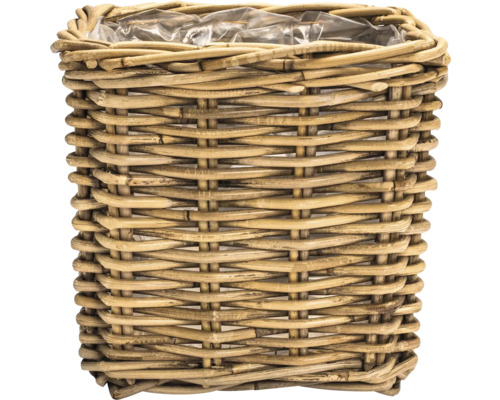 Pletený kvetináč s plastovou vložkou