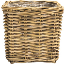 Okrúhly kvetináč z ratanu