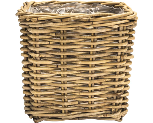 Okrúhly kvetináč z ratanu