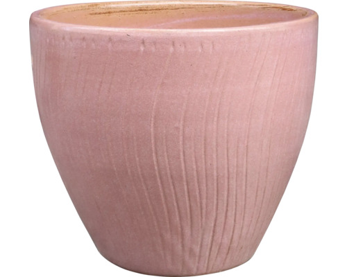 Keramická nádoba na rastliny s ryhovaným povrchom