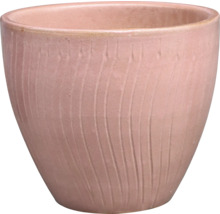 Keramický kvetináč s ryhovanou štruktúrou