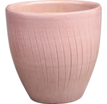 Keramický kvetináč s ryhovaným povrchom