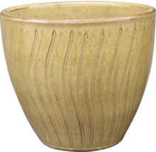 Keramický kvetináč s vertikálnym ryhovaným vzorom