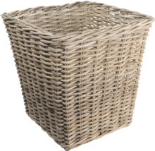 Štvorcový kôš z pleteného materiálu