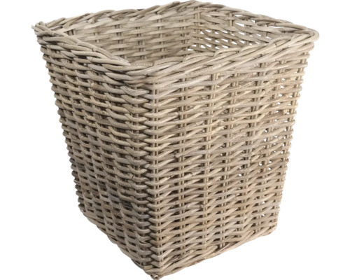 Prútený kôš kužeľ Leah 38 x 38 x 38 cm Štvorcový kôš z pleteného materiálu
