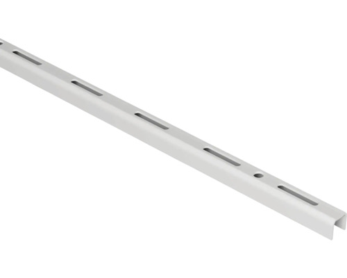 Regálová lišta s výrezmi pre police