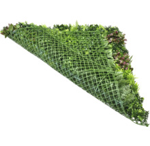 Umelá zelená rastlinná stena s listami