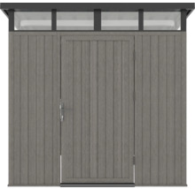 Záhradná skriňa s dverami a strechou