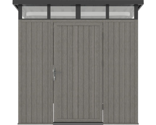Záhradná skriňa s dverami a strechou